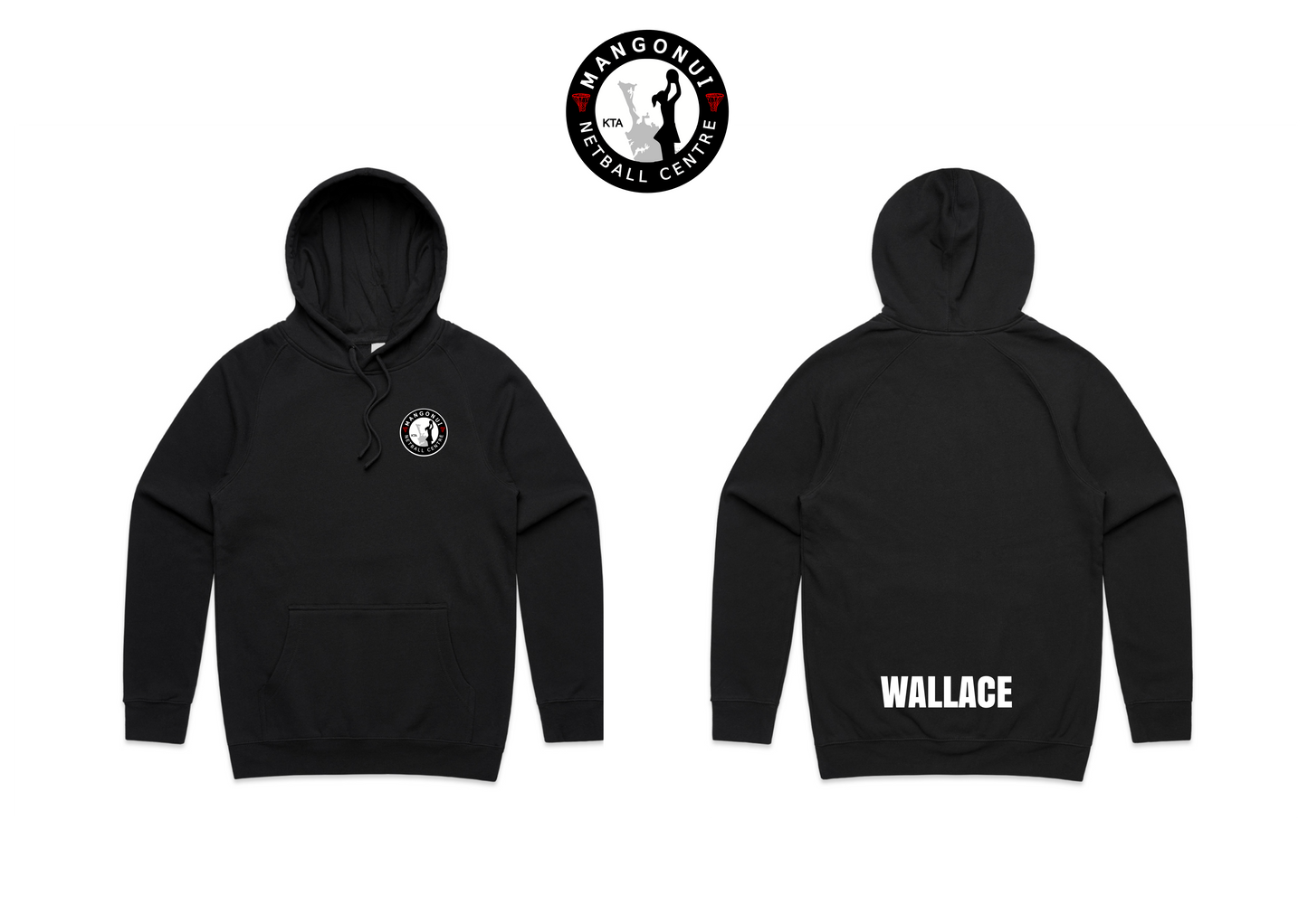MNC - Black Hoodie Unisex Mens fit