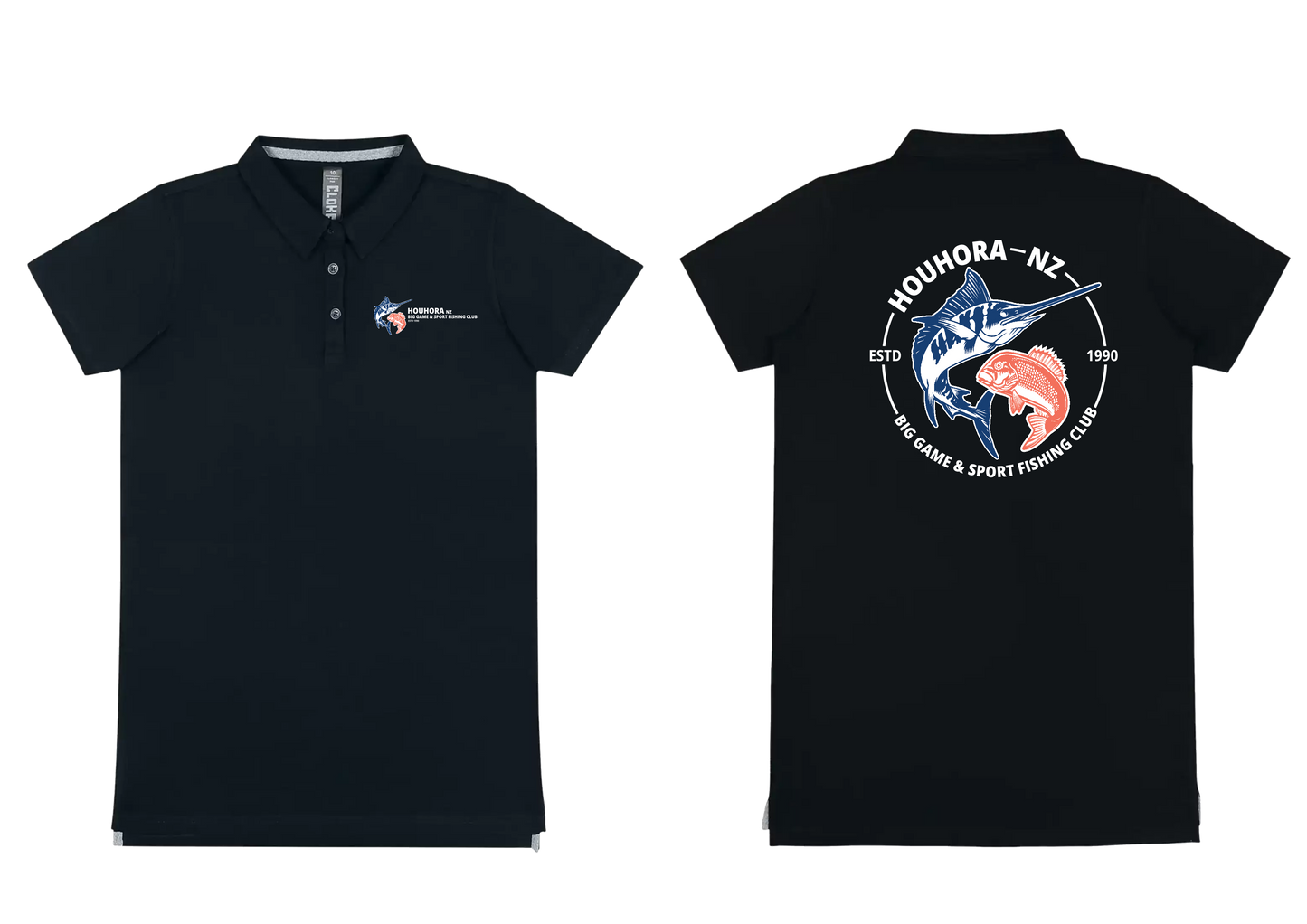 Houhora Big Game & Sport Fishing Club Ladies Polos
