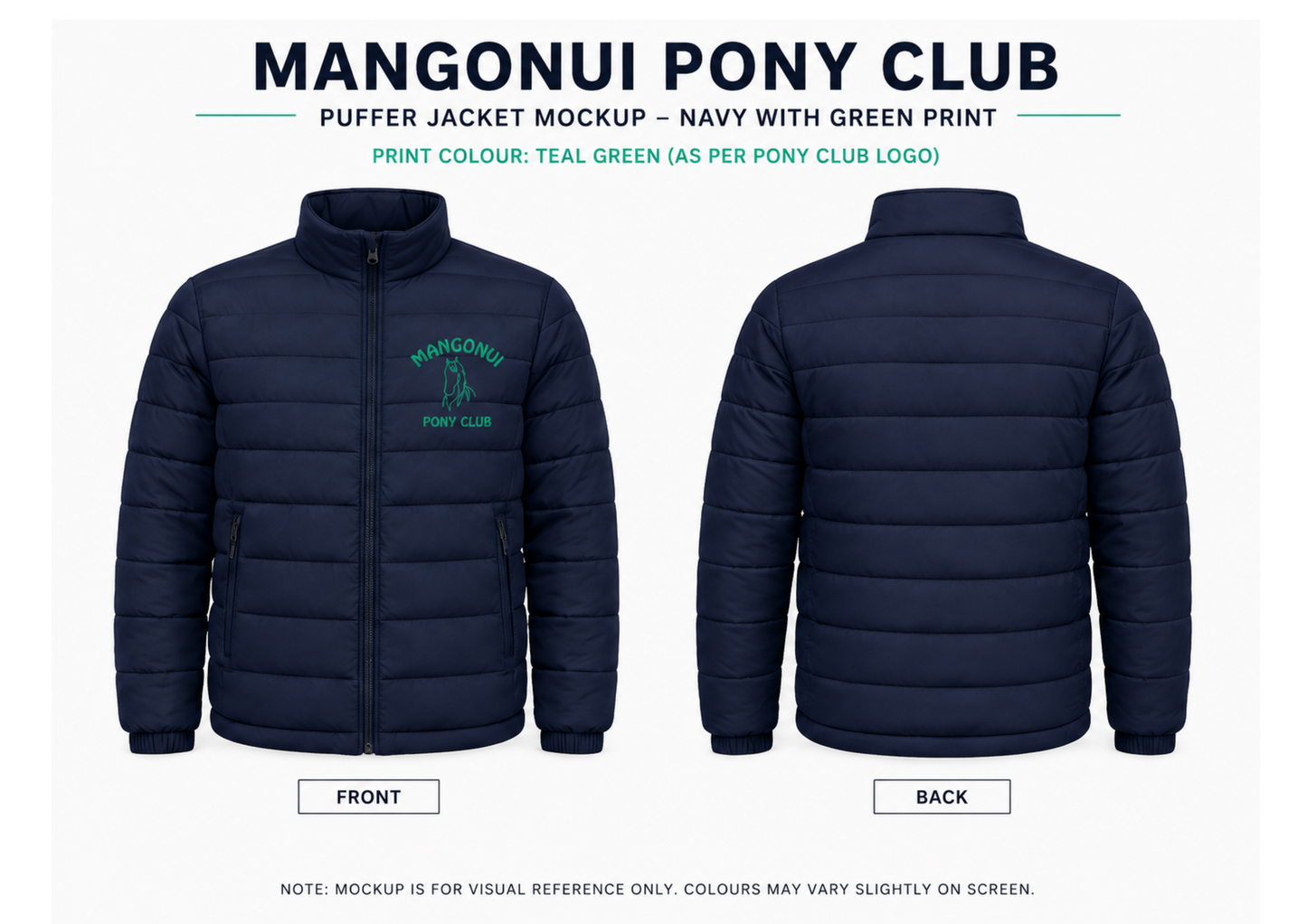 MANGONUI PONY CLUB Puffer Jacket