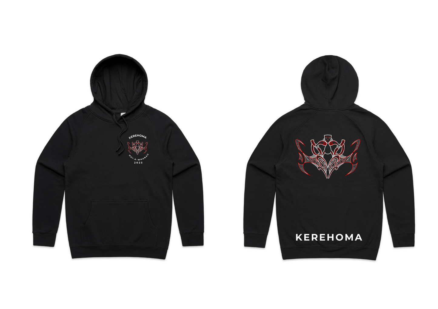 Black Hoodie - Kerehoma Hui a Whanau 2023