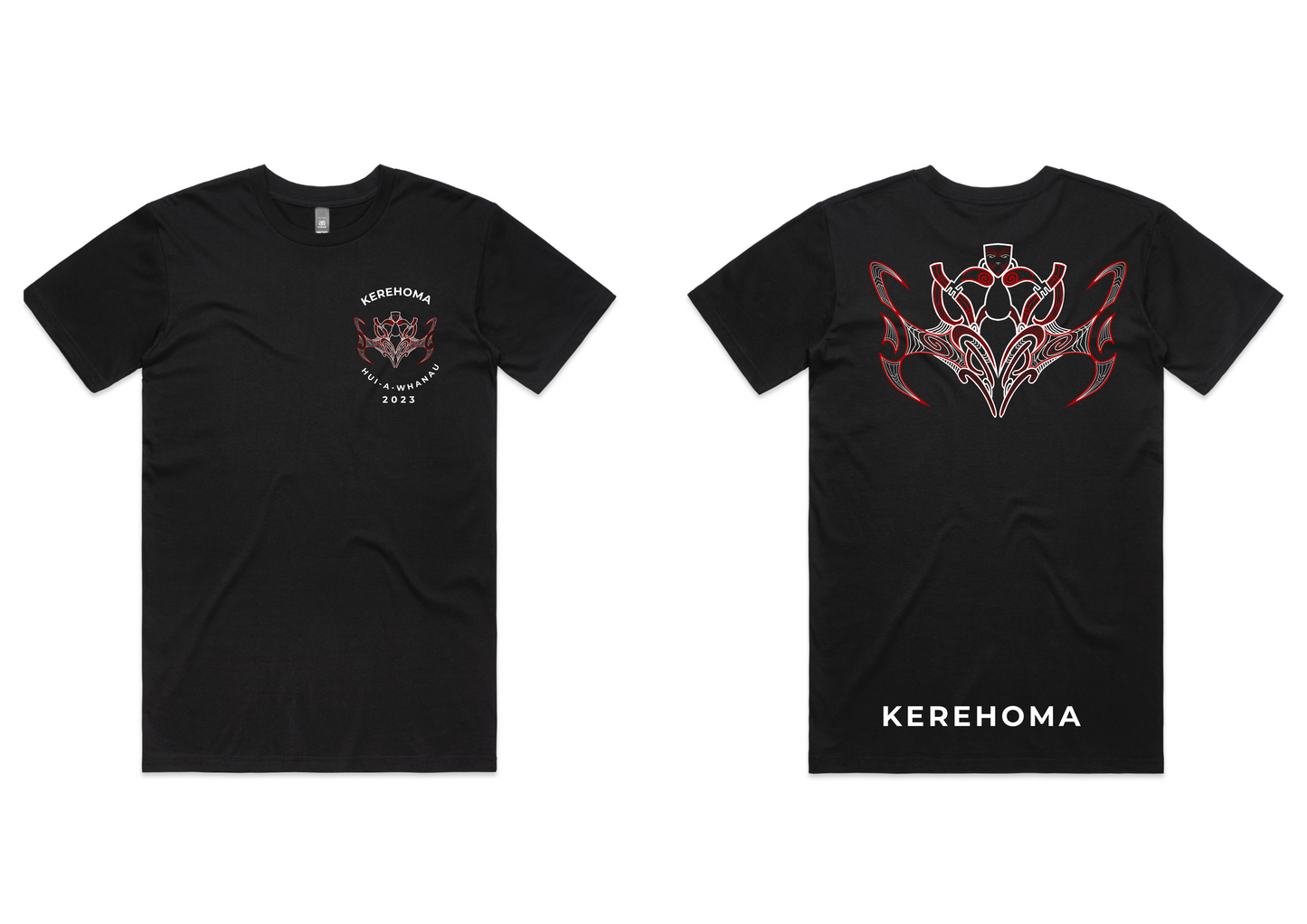 Black T Shirt - Kerehoma Hui a Whanau 2023