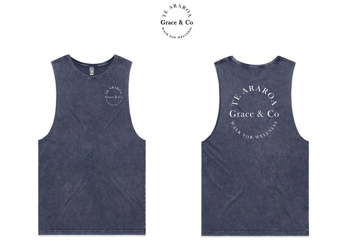 Grace n Co - Mens Stone Wash Tank Singlet