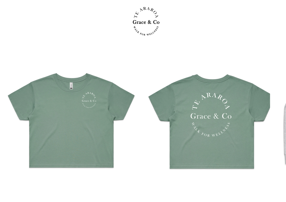 Grace & Co - Ladies Crop Tee