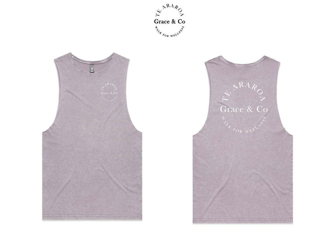 Grace n Co - Mens Stone Wash Tank Singlet