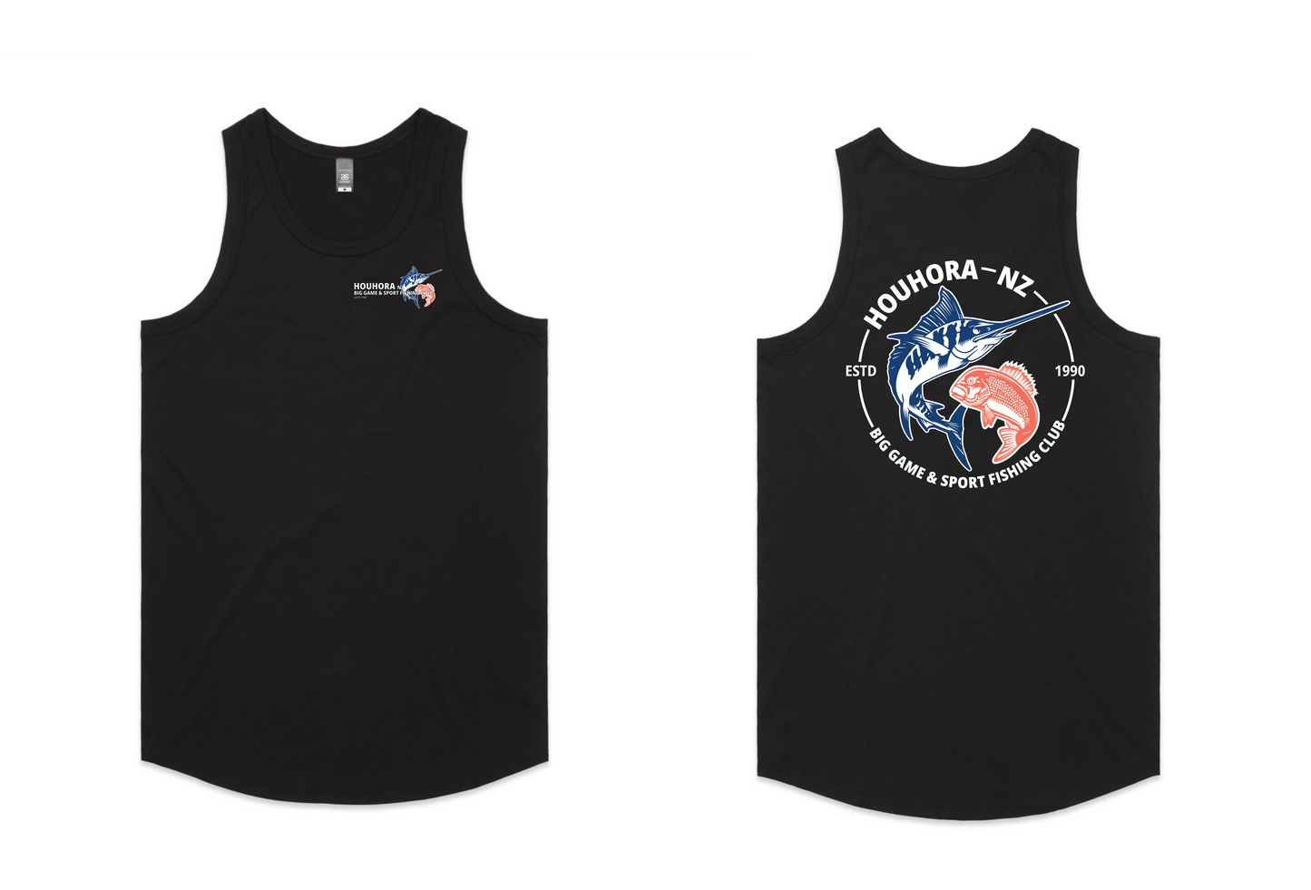 Houhora Big Game & Sport Fishing Club Mens SInglets