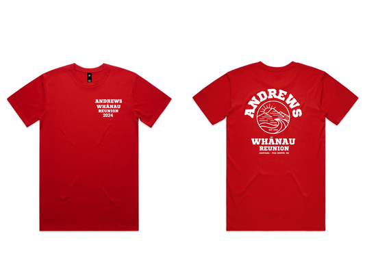 Andrews whanau reunion - Adult Tees