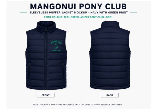 MANGONUI PONY CLUB Sleeveless Puffer Jacket