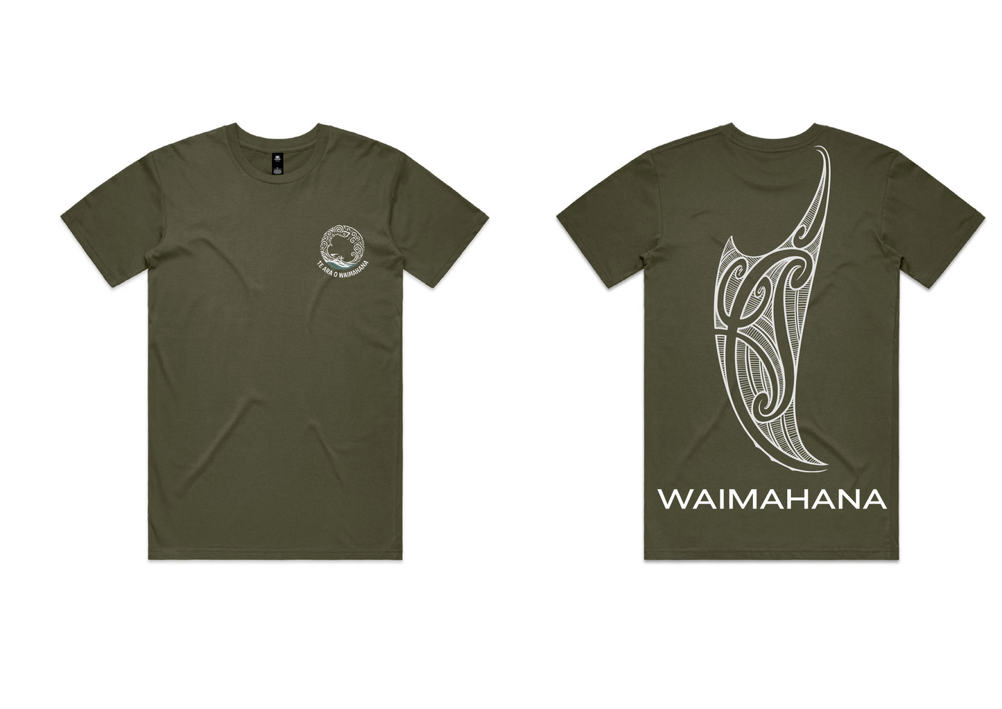 Te Ara o Waimahana Tees Whale bone Tohu - Mens