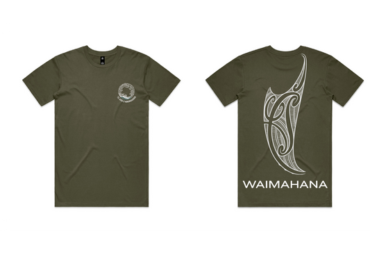 Te Ara o Waimahana Tees Whale bone Tohu - Mens