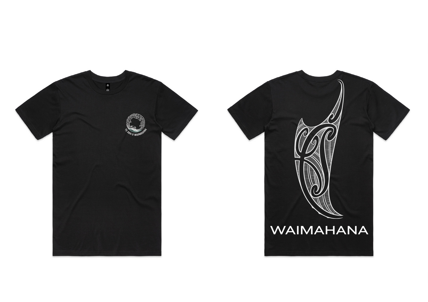 Te Ara o Waimahana Tees Whale bone Tohu - Mens