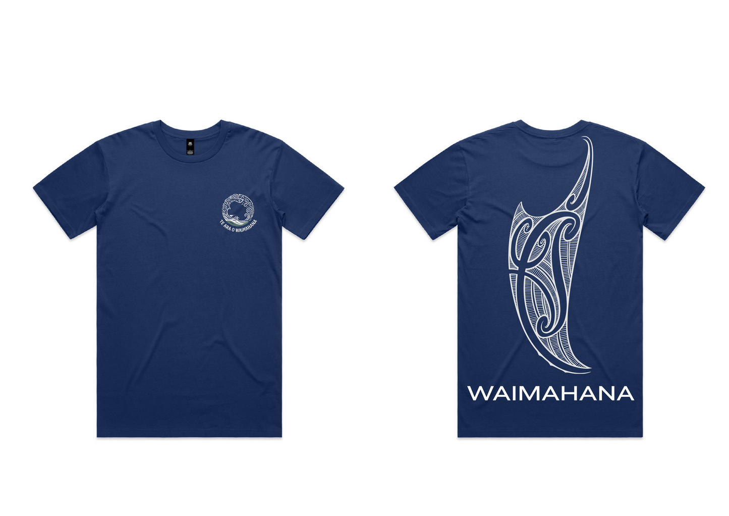 Te Ara o Waimahana Tees Whale bone Tohu - Mens