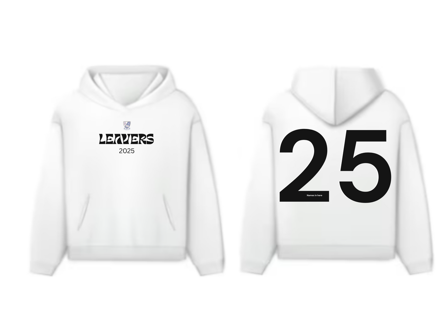KC 2025 Leavers Hoodies BIG 25 on Back