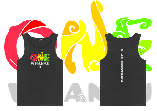 One Whanau Singlet - Mens Singlet