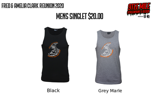 Fed & Amelia Clark Reunion 2020 Mens Singlets