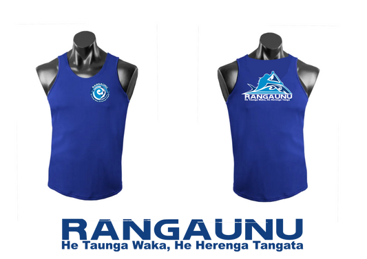Rangaunu Waka Ama Wahine Singlet in Royal Blue